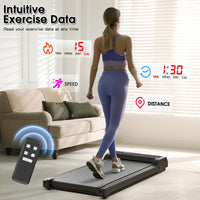 Under Desk Walking Pad - Home Gym Office Fitness Equipment(Black)